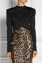 Thumbnail for your product : Balmain Cropped knitted top