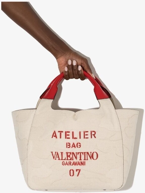 Valentino Small VLogo Tote Bag - ShopStyle
