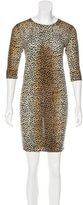 Thumbnail for your product : Dolce & Gabbana Cheetah Print Wool Dress
