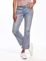 Thumbnail for your product : Old Navy Distressed Flare Ankle Mid-Rise Jeans for Women