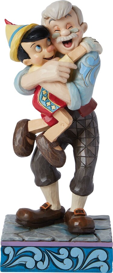 Jim Shore Disney Traditions Gepetto & Pinocchio Hugging Figurine