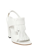 Thumbnail for your product : Tod's 115mm Fringed Leather Sandals