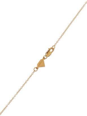 Alison Lou 14-karat Gold, Amethyst And Diamond Necklace