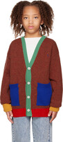 Thumbnail for your product : Bobo Choses Kids Brown Colorblock Cardigan