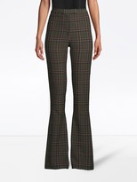 Thumbnail for your product : Nicole Miller Plaid Bell-Bottom Trousers