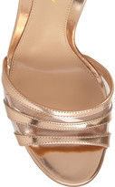 Thumbnail for your product : Gianvito Rossi Metallic leather sandals