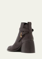 Thumbnail for your product : See by Chloe Averi Leather Buckle Ankle Boots