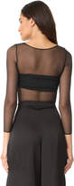 Thumbnail for your product : Spanx SPANX Sheer Long Sleeve Bodysuit