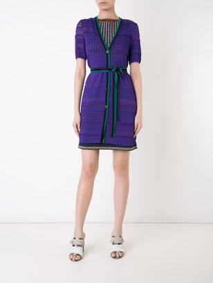 Missoni buttoned belted dress
