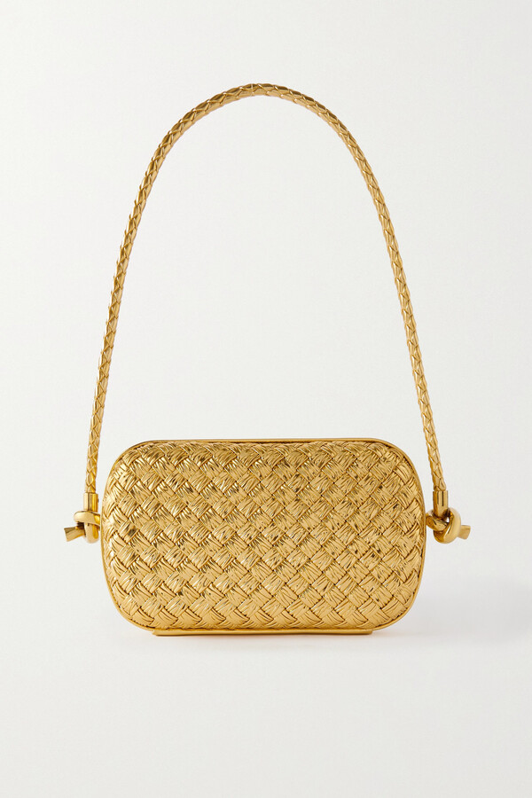 Bottega Veneta 'Knot Small' Shoulder Bag - Gold - ShopStyle