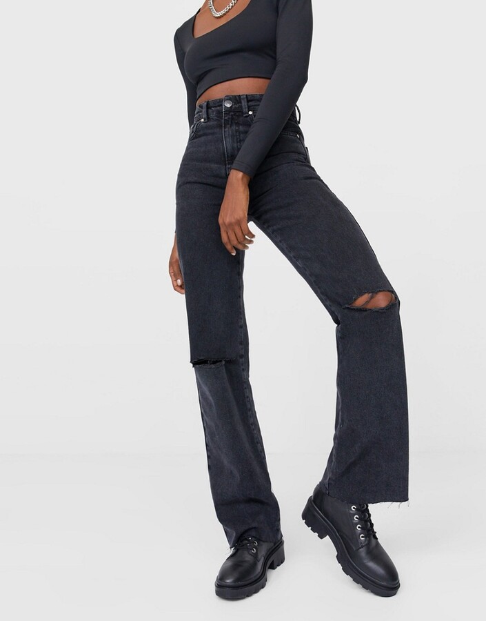 Stradivarius Women's Straight Jeans | Shop the world's largest collection  of fashion | ShopStyle