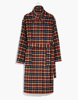 Thumbnail for your product : Madewell Plaid Long Belted Coat