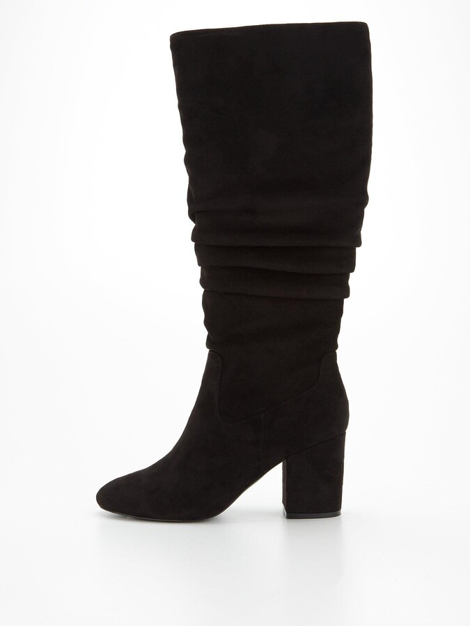 black slouch boots
