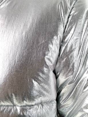 Off-White Metallic Puffer Jacket