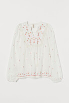 Thumbnail for your product : H&M Embroidered cotton blouse