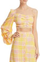 Thumbnail for your product : MISA S/W/F Solo Shoulder Cropped Top