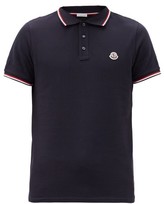 Thumbnail for your product : Moncler Logo-applique Cotton-pique Polo Shirt - Navy