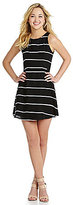 Thumbnail for your product : Miss Me Striped Fit-and-Flare Dress