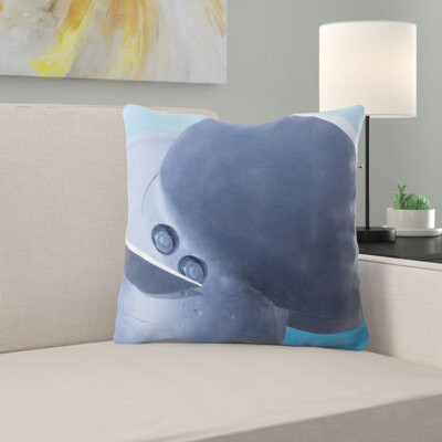 East Urban Home Metal Throw Pillow
