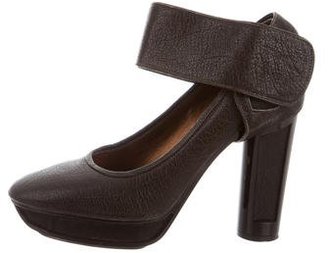 Calvin Klein Collection Leather Mary Jane Pump