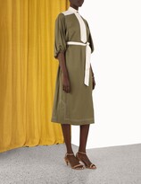 Thumbnail for your product : Zimmermann Silk Tie Midi Dress
