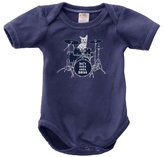 Thumbnail for your product : Urban Smalls Organic Cotton \"Let's Make Some Noise\" bodysuit, navy