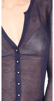 Thumbnail for your product : Wes Gordon Mesh Henley