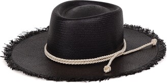 Elegancia Tropical Hats - Playa Black - Long Brim Loose Straw Panama Hat