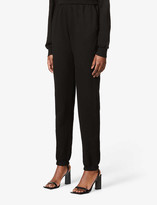 Thumbnail for your product : Good American Boyfriend mid-rise cotton-jersey jogging bottoms