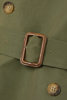 Thumbnail for your product : Polo Ralph Lauren Belted Double-breasted Cotton-poplin Trench Coat - Green