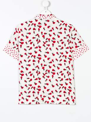 Stella McCartney Kids TEEN ladybird print shirt