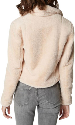 Blank NYC Cropped Faux-Fur Jacket