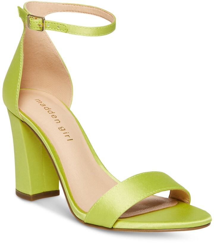 Madden Girl Bella TwoPiece Block Heel Sandals ShopStyle