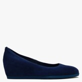 Thumbnail for your product : Högl Rosy Navy Suede Wedge Court Shoes
