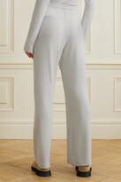 Thumbnail for your product : Leset Lori Brushed Stretch-jersey Wide-leg Pants - Light gray
