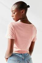 Thumbnail for your product : Urban Outfitters Tie-Front Button-Down Tee
