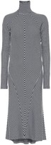 Thumbnail for your product : Haider Ackermann Chevron wool turtleneck midi dress