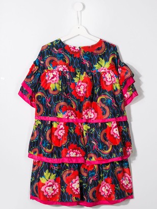 Kenzo Kids TEEN floral print dress