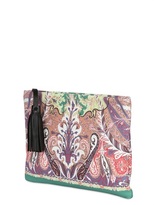 Thumbnail for your product : Etro Bustle Print Nappa Leather Clutch