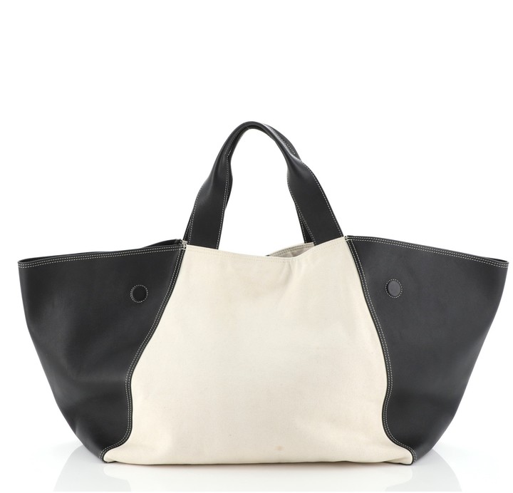 celine white canvas bag