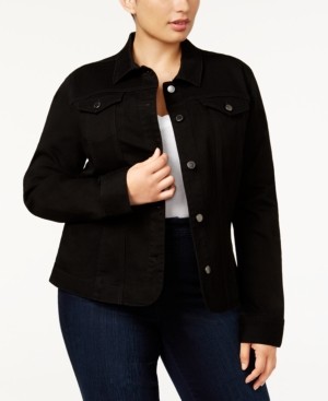 Charter Club Plus Size Denim Jacket, Created for Macy's