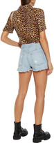 Thumbnail for your product : Reformation Fanny Distressed Denim Shorts