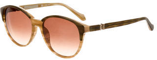 Carolina Herrera Round Marbled Sunglasses