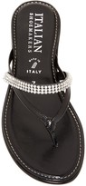 Thumbnail for your product : Italian Shoemakers Embellished Thong Sandal
