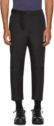 Oamc SSENSE Exclusive Black Cropped Troop Trousers