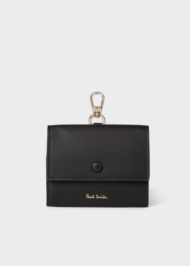 Paul Smith Black Leather ClipOn Coin Pouch ShopStyle Wallets