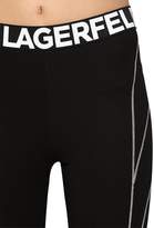 Thumbnail for your product : Karl Lagerfeld Paris Logo Stretch Viscose Jersey Leggings