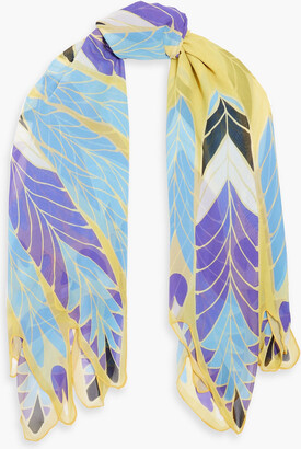 スカーフ MAISON MARGIELA Printed silk-twill scarf Maison Margiela - Printed Silk Twill Scarf | HBX - Globally