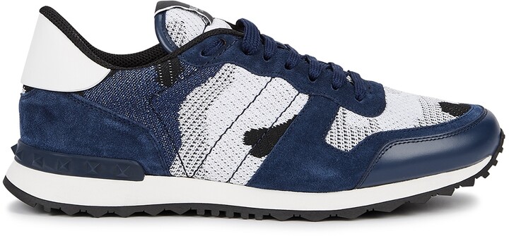 valentino rockstud trainers blue