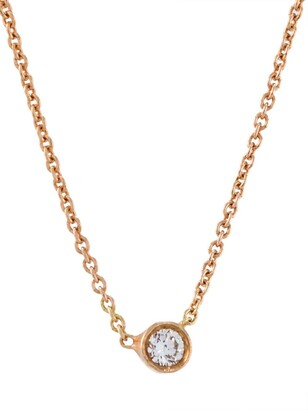 Wouters & Hendrix Gold Single Champagne Diamond Necklace